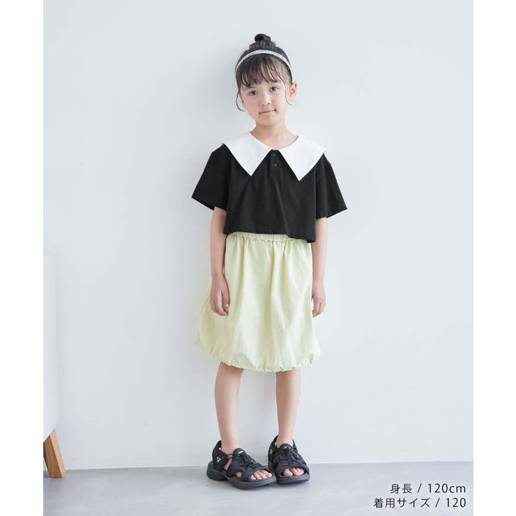 【KIDS】セーラーカラークロップドプルオーバー/接触冷感 | ROPE' PICNIC【KIDS】 | 詳細画像2 