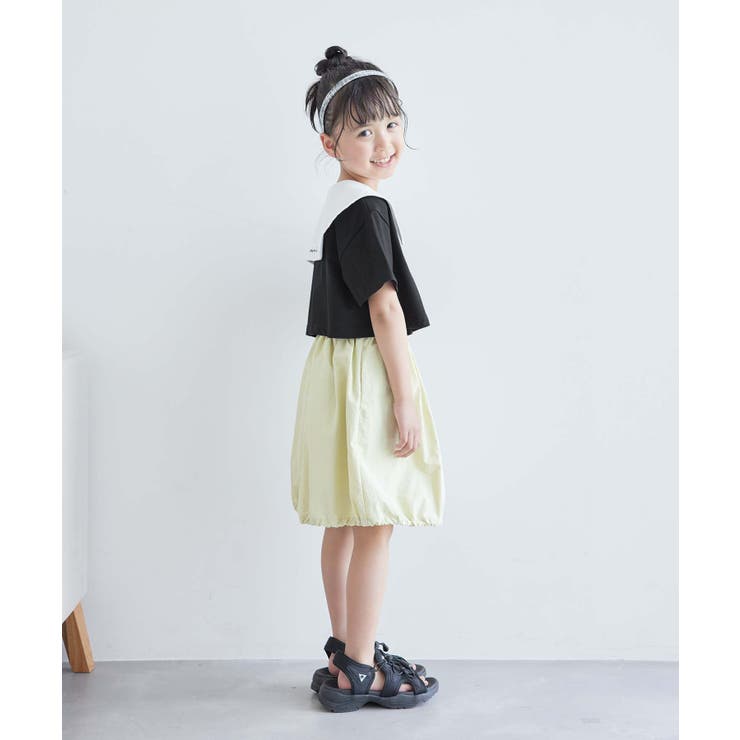 【KIDS】セーラーカラークロップドプルオーバー/接触冷感 | ROPE' PICNIC【KIDS】 | 詳細画像3 