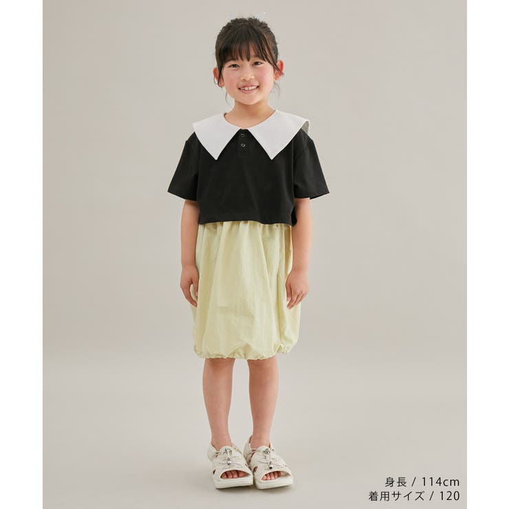 【KIDS】セーラーカラークロップドプルオーバー/接触冷感 | ROPE' PICNIC【KIDS】 | 詳細画像7 