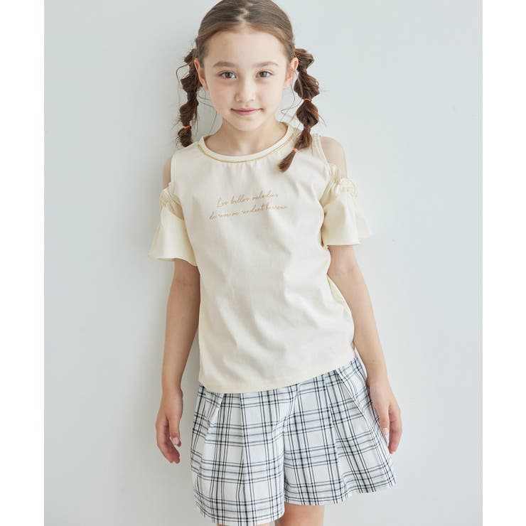 【KIDS】肩あきハーフスリーブTシャツ/冷感・WEB限定サイズ:110cm | ROPE' PICNIC【KIDS】 | 詳細画像7 