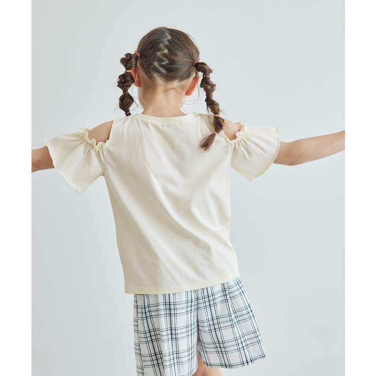 【KIDS】肩あきハーフスリーブTシャツ/冷感・WEB限定サイズ:110cm | ROPE' PICNIC【KIDS】 | 詳細画像9 