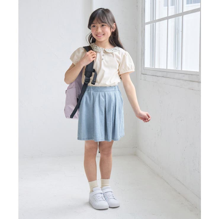 【KIDS/キッズ】プチフラワー衿付きトップス/セットアップ対応 | ROPE' PICNIC【KIDS】 | 詳細画像12 