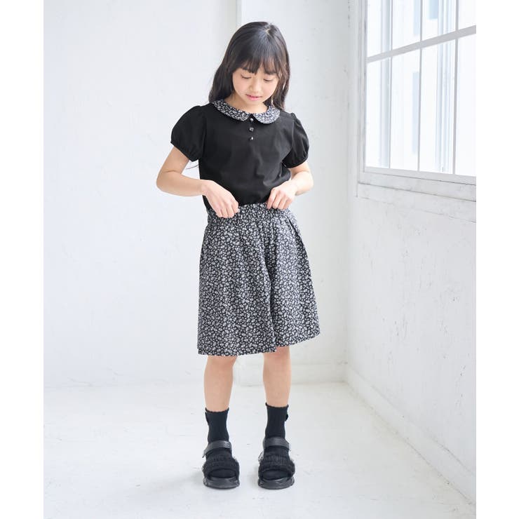 【KIDS/キッズ】プチフラワー衿付きトップス/セットアップ対応 | ROPE' PICNIC【KIDS】 | 詳細画像3 