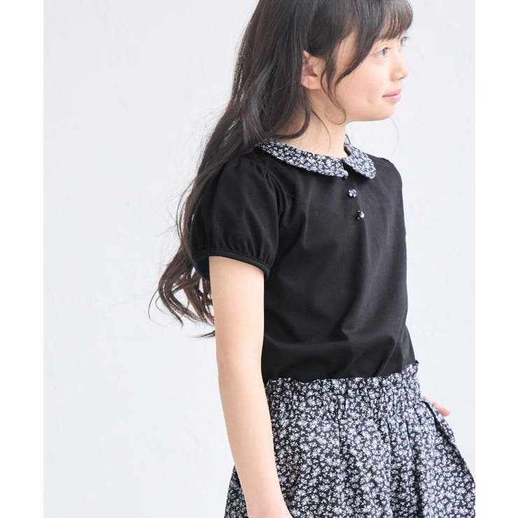 【KIDS/キッズ】プチフラワー衿付きトップス/セットアップ対応 | ROPE' PICNIC【KIDS】 | 詳細画像6 