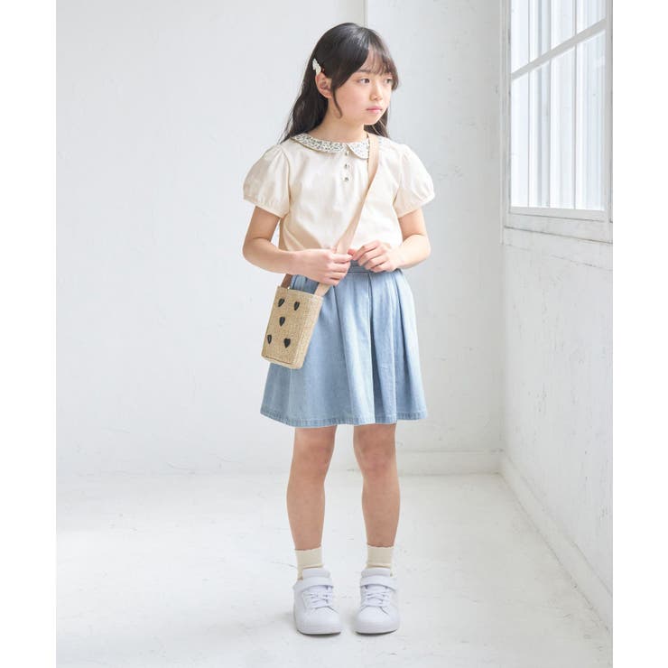 【KIDS/キッズ】プチフラワー衿付きトップス/セットアップ対応 | ROPE' PICNIC【KIDS】 | 詳細画像8 