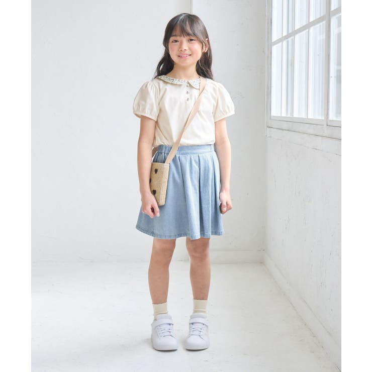 【KIDS/キッズ】プチフラワー衿付きトップス/セットアップ対応 | ROPE' PICNIC【KIDS】 | 詳細画像9 