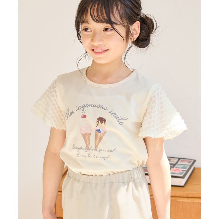 【KIDS/キッズ】アイスプリント袖ジャガードトップス | ROPE' PICNIC【KIDS】 | 詳細画像3 