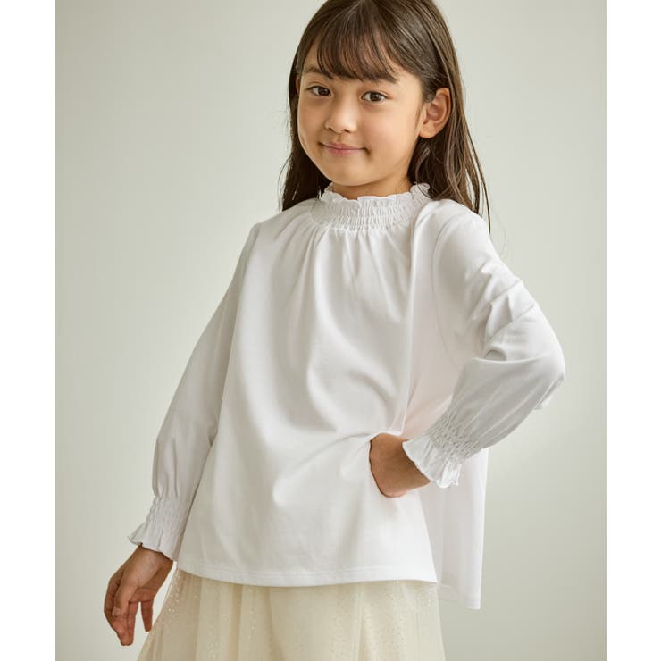 【KIDS/キッズ】スタンドフリルシャーリングカットソー/セレモニー対応 | ROPE' PICNIC【KIDS】 | 詳細画像4 
