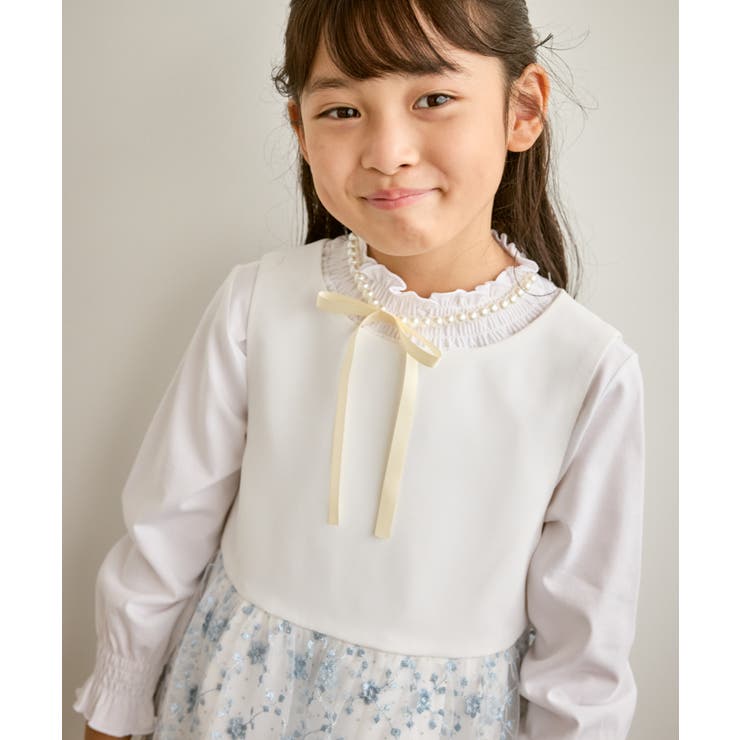 【KIDS/キッズ】スタンドフリルシャーリングカットソー/セレモニー対応 | ROPE' PICNIC【KIDS】 | 詳細画像6 