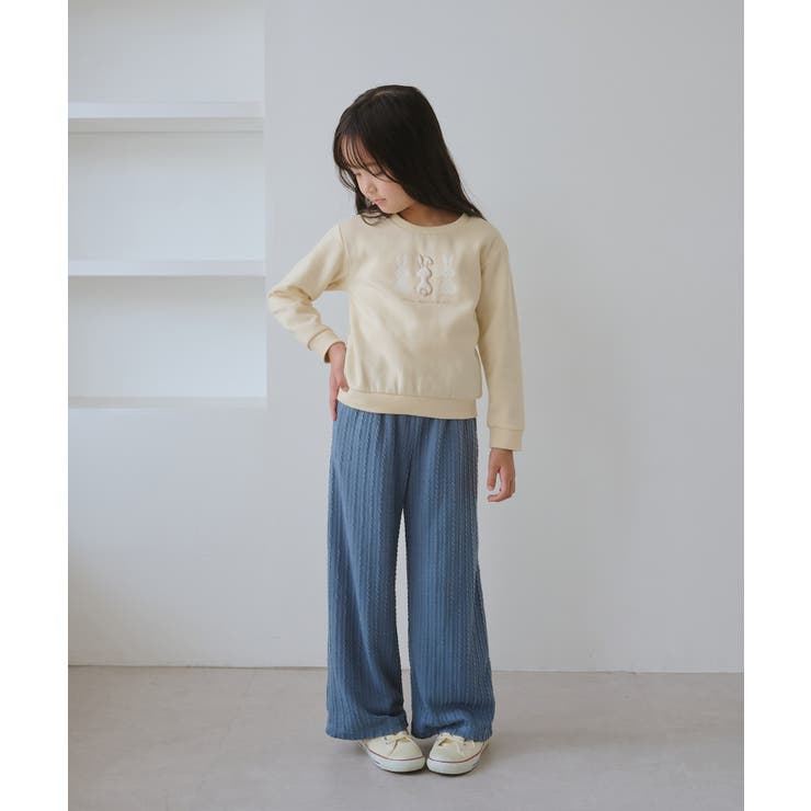 【KIDS/キッズ】裏起毛うさぎモチーフプルオーバー | ROPE' PICNIC【KIDS】 | 詳細画像2 