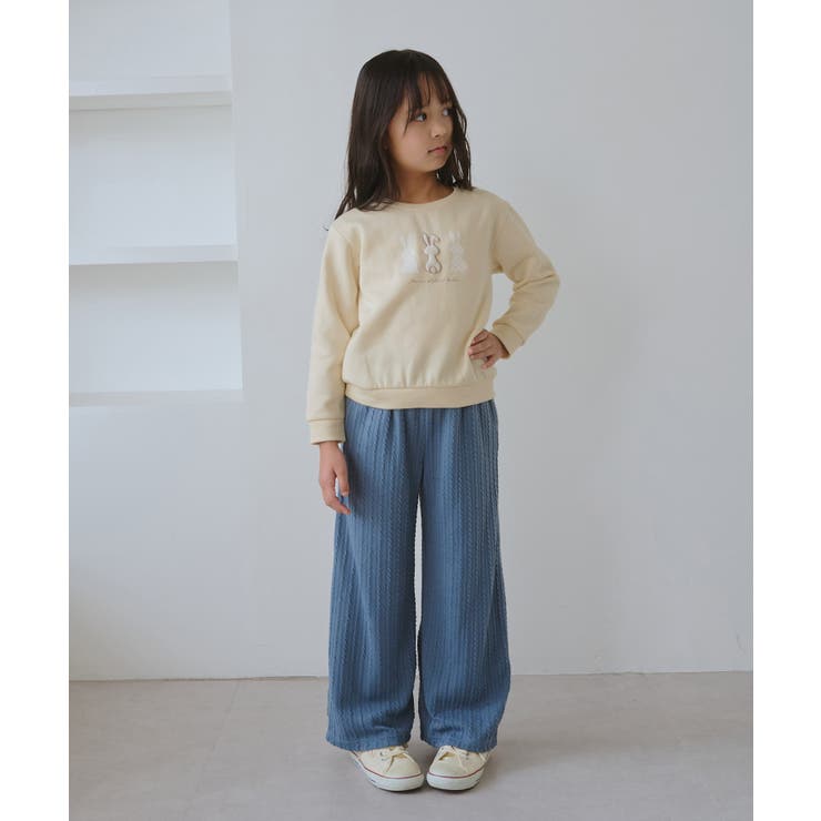【KIDS/キッズ】裏起毛うさぎモチーフプルオーバー | ROPE' PICNIC【KIDS】 | 詳細画像3 