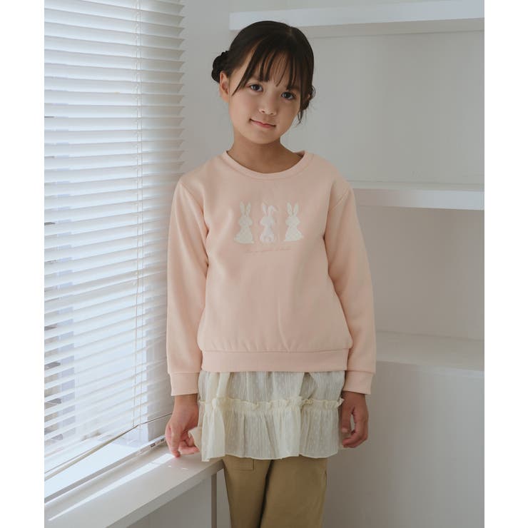 【KIDS/キッズ】裏起毛うさぎモチーフプルオーバー | ROPE' PICNIC【KIDS】 | 詳細画像8 