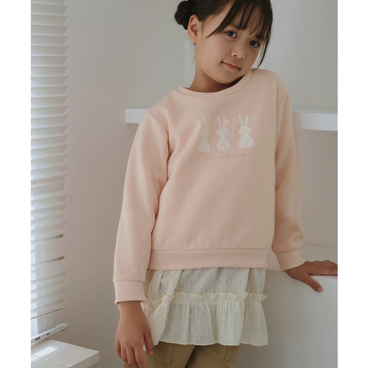【KIDS/キッズ】裏起毛うさぎモチーフプルオーバー | ROPE' PICNIC【KIDS】 | 詳細画像9 