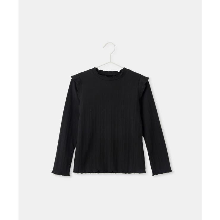 ブラック(01) | 【KIDS/キッズ】プチフリルカットソートップス | ROPE' PICNIC【KIDS】