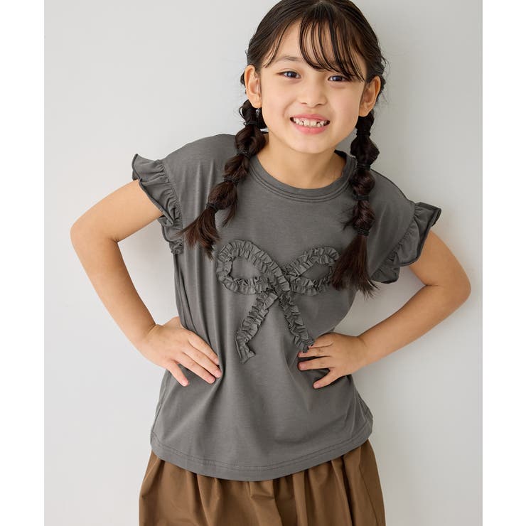 【KIDS/キッズ】フリルリボンTシャツ/接触冷感 | ROPE' PICNIC【KIDS】 | 詳細画像4 