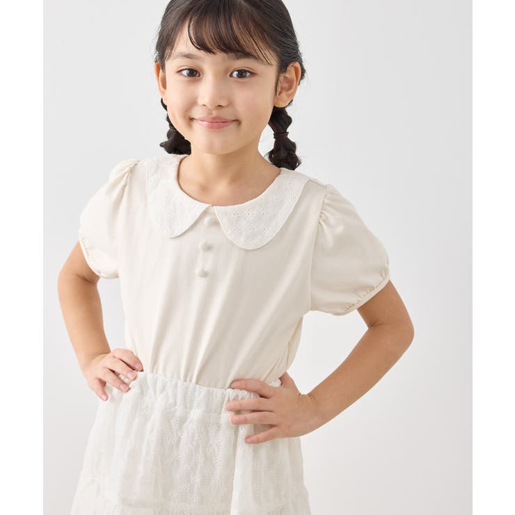 キナリ(16) | 【KIDS/キッズ】レース衿プルオーバー/セットアップ対応 | ROPE' PICNIC【KIDS】