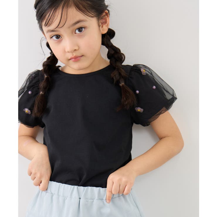 【KIDS/キッズ】フラワースリーブTシャツ/接触冷感 | ROPE' PICNIC【KIDS】 | 詳細画像10 