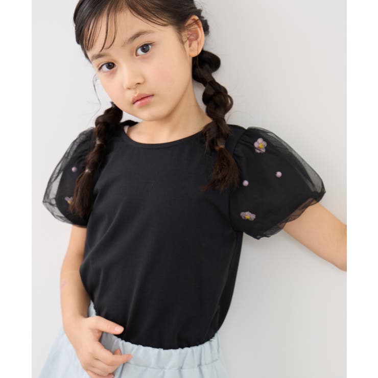 【KIDS/キッズ】フラワースリーブTシャツ/接触冷感 | ROPE' PICNIC【KIDS】 | 詳細画像11 