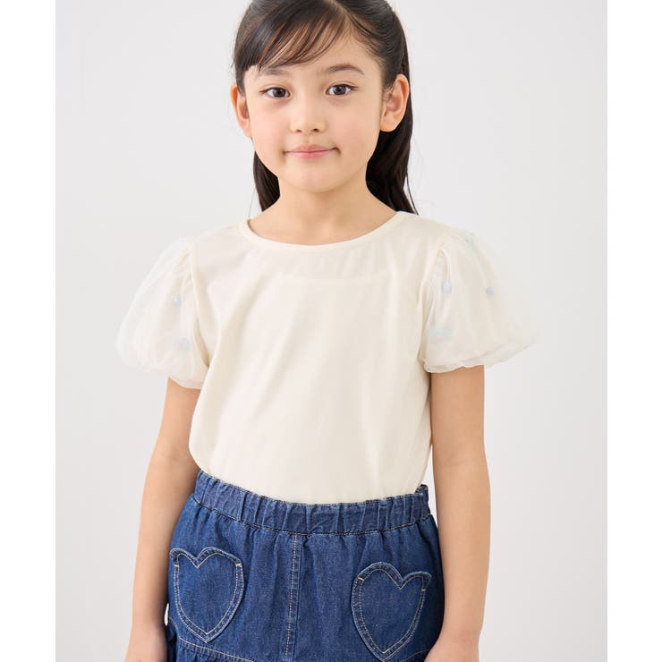 【KIDS/キッズ】フラワースリーブTシャツ/接触冷感 | ROPE' PICNIC【KIDS】 | 詳細画像13 