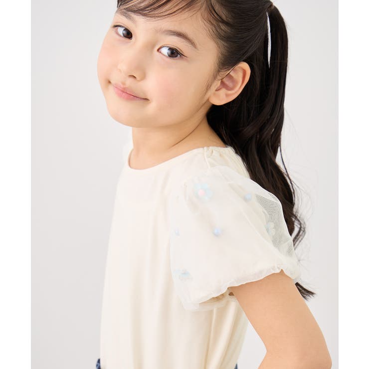 【KIDS/キッズ】フラワースリーブTシャツ/接触冷感 | ROPE' PICNIC【KIDS】 | 詳細画像15 