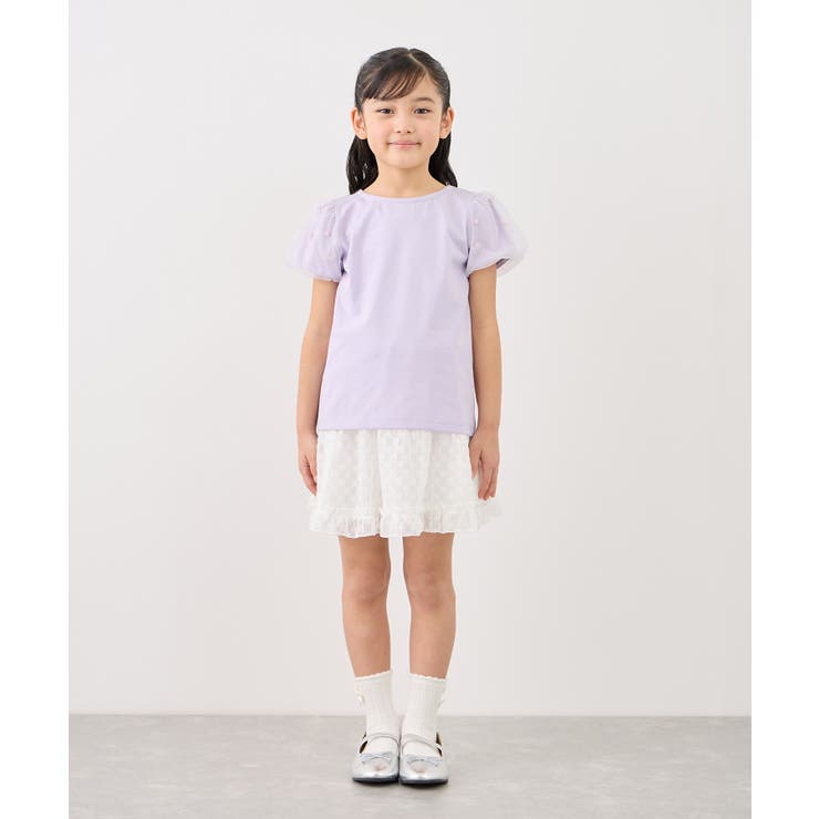 【KIDS/キッズ】フラワースリーブTシャツ/接触冷感 | ROPE' PICNIC【KIDS】 | 詳細画像16 