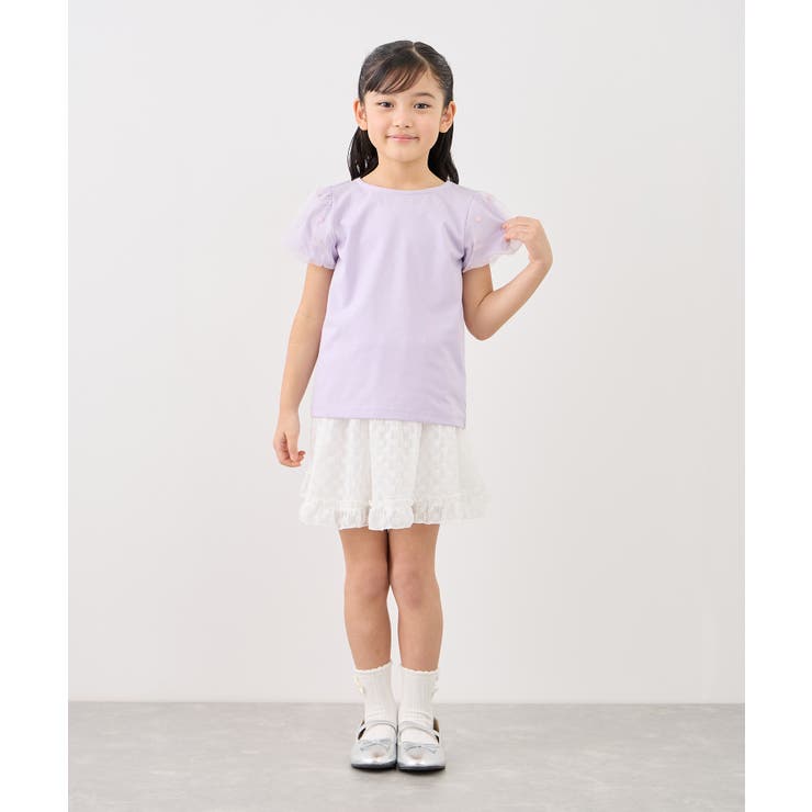 【KIDS/キッズ】フラワースリーブTシャツ/接触冷感 | ROPE' PICNIC【KIDS】 | 詳細画像17 