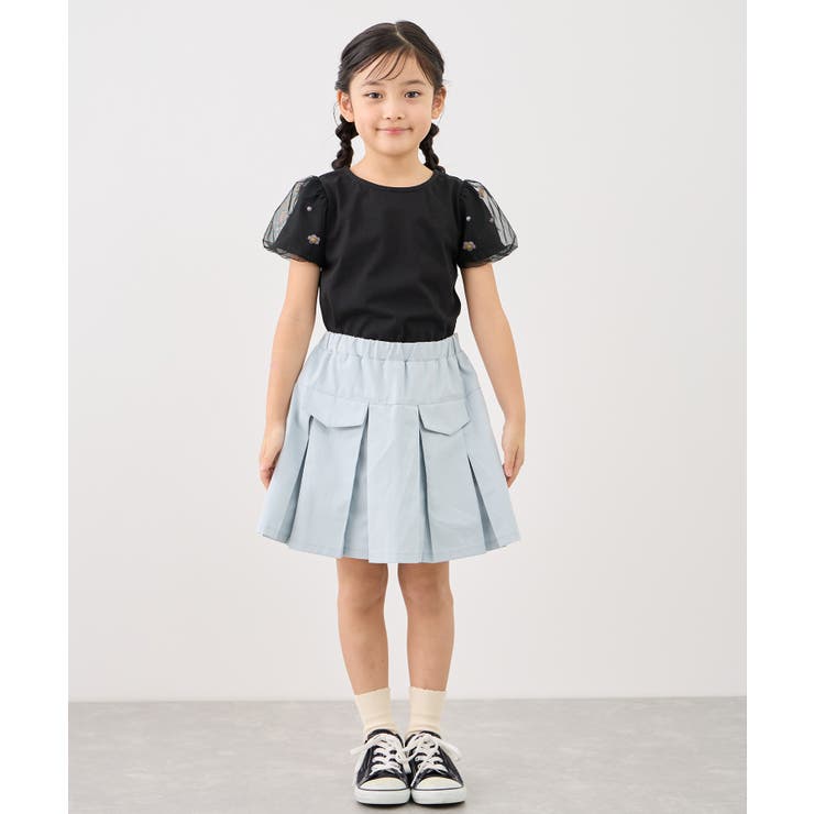 【KIDS/キッズ】フラワースリーブTシャツ/接触冷感 | ROPE' PICNIC【KIDS】 | 詳細画像2 