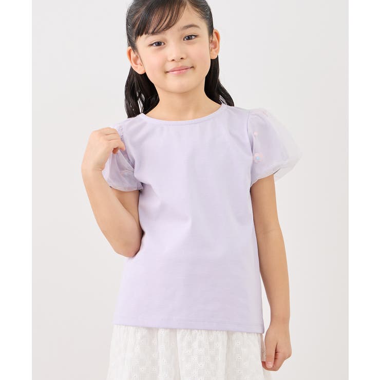 【KIDS/キッズ】フラワースリーブTシャツ/接触冷感 | ROPE' PICNIC【KIDS】 | 詳細画像20 
