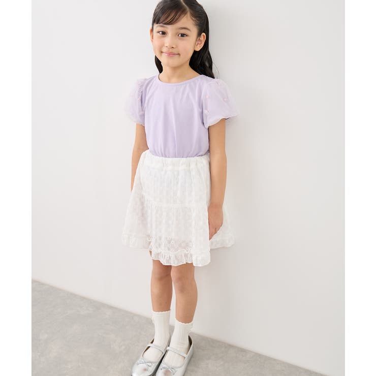 【KIDS/キッズ】フラワースリーブTシャツ/接触冷感 | ROPE' PICNIC【KIDS】 | 詳細画像22 