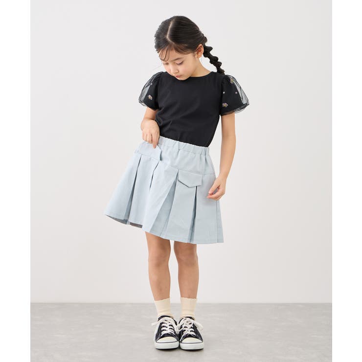 【KIDS/キッズ】フラワースリーブTシャツ/接触冷感 | ROPE' PICNIC【KIDS】 | 詳細画像3 