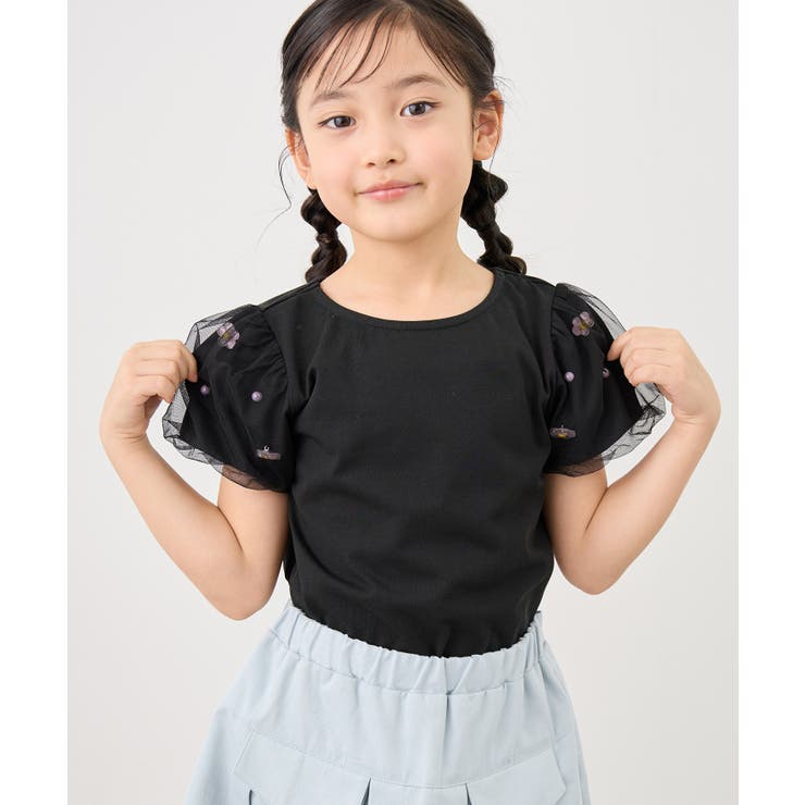 【KIDS/キッズ】フラワースリーブTシャツ/接触冷感 | ROPE' PICNIC【KIDS】 | 詳細画像5 