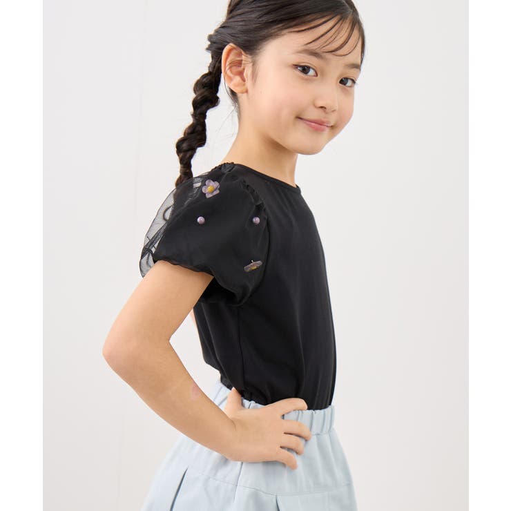 【KIDS/キッズ】フラワースリーブTシャツ/接触冷感 | ROPE' PICNIC【KIDS】 | 詳細画像6 