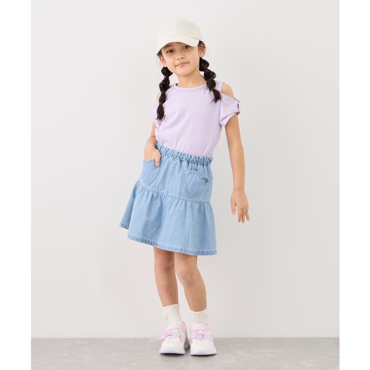 【KIDS/キッズ】肩あきリボンTシャツ/接触冷感 | ROPE' PICNIC【KIDS】 | 詳細画像15 