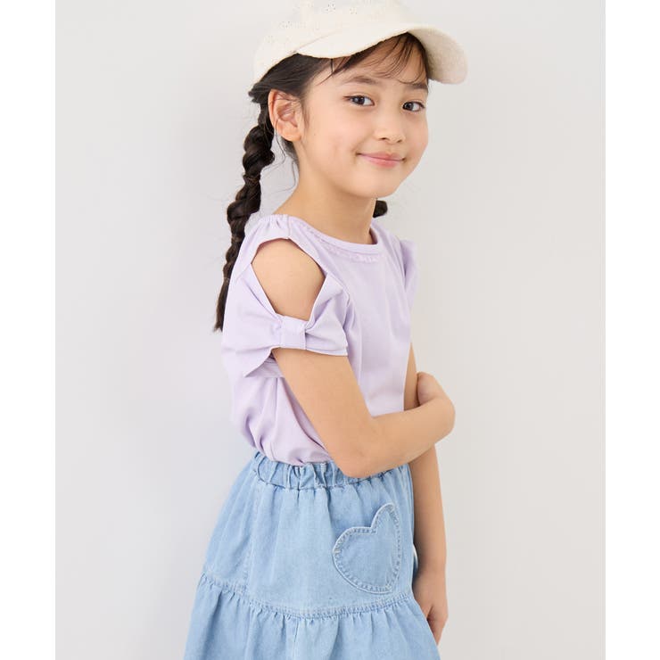 【KIDS/キッズ】肩あきリボンTシャツ/接触冷感 | ROPE' PICNIC【KIDS】 | 詳細画像18 
