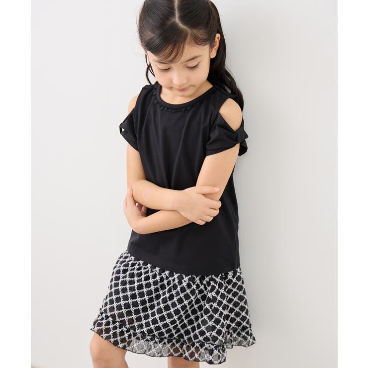 【KIDS/キッズ】肩あきリボンTシャツ/接触冷感 | ROPE' PICNIC【KIDS】 | 詳細画像5 