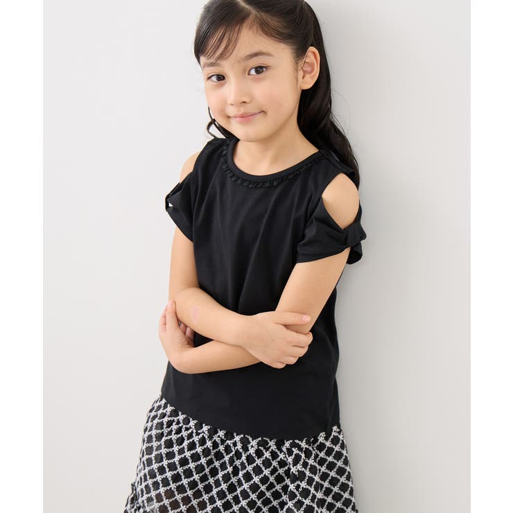 【KIDS/キッズ】肩あきリボンTシャツ/接触冷感 | ROPE' PICNIC【KIDS】 | 詳細画像6 
