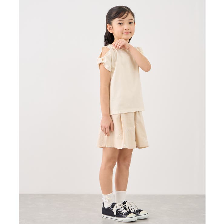 【KIDS/キッズ】肩あきリボンTシャツ/接触冷感 | ROPE' PICNIC【KIDS】 | 詳細画像9 