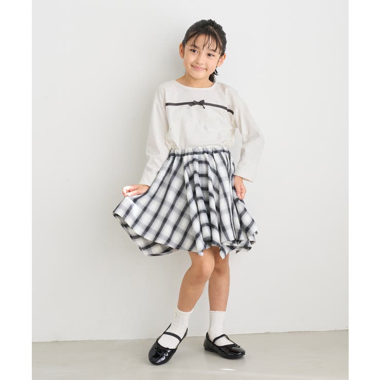 【KIDS/キッズ】ラインストーンリボンTシャツ | ROPE' PICNIC【KIDS】 | 詳細画像7 