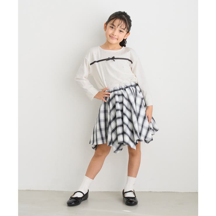 【KIDS/キッズ】ラインストーンリボンTシャツ | ROPE' PICNIC【KIDS】 | 詳細画像8 