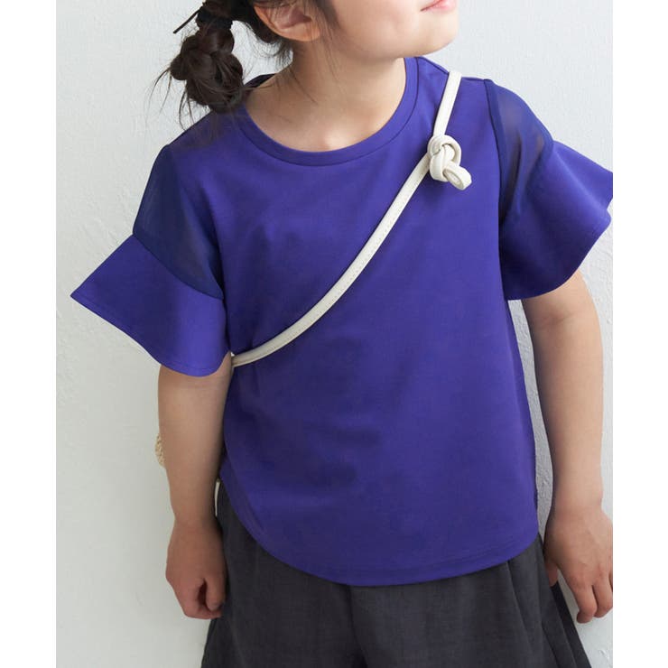 ブルー(44) | 【KIDS】リンクコーデ/袖シアーカットトップス | ROPE' PICNIC【KIDS】