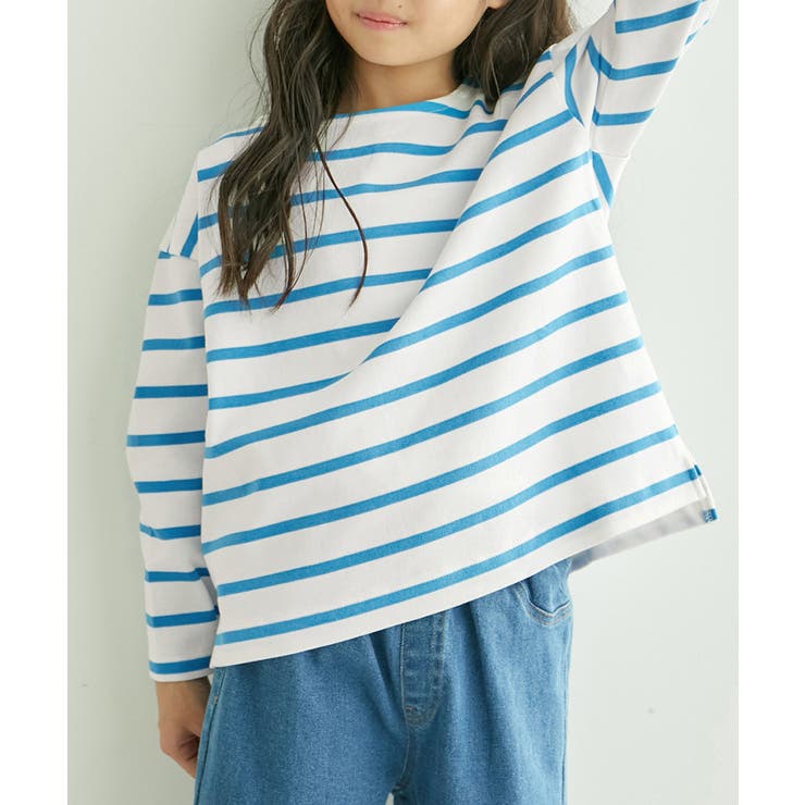 ブルー系(45) | 【KIDS】ボーダーカットトップス/リンクコーデ | ROPE' PICNIC【KIDS】