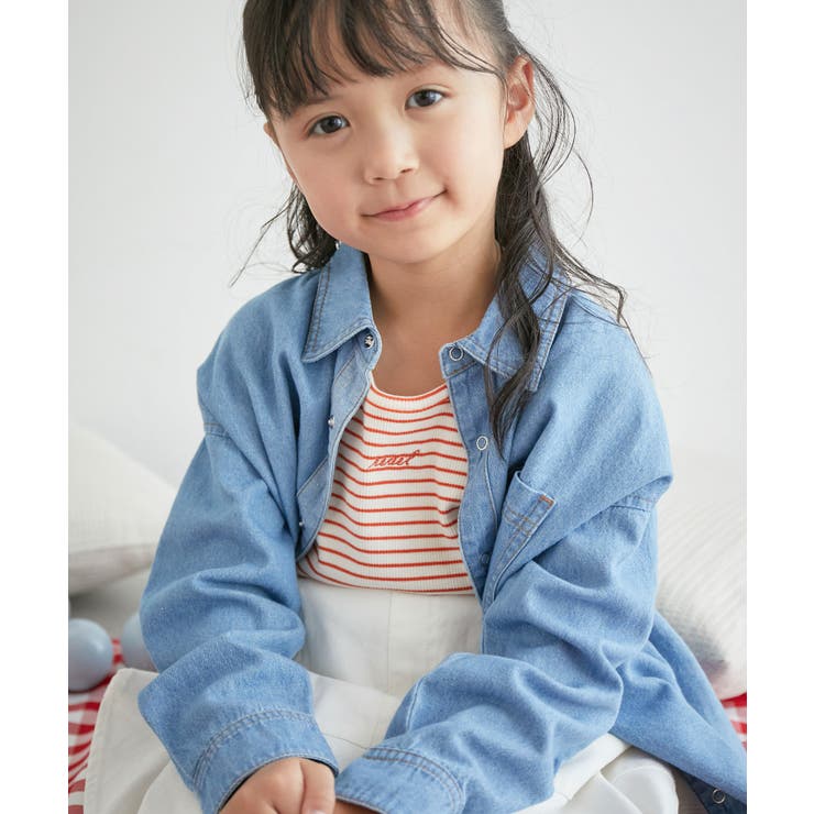 【KIDS】ミニロゴ刺繍入りボーダータンクトップ/リンクコーデ | ROPE' PICNIC【KIDS】 | 詳細画像7 