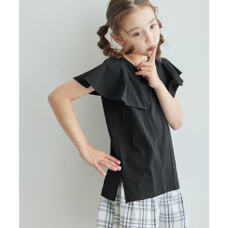 アシンメトリーカットデザイントップス リンクコーデ WEB限定サイズ110cm | ROPE' PICNIC【KIDS】 | 詳細画像2 
