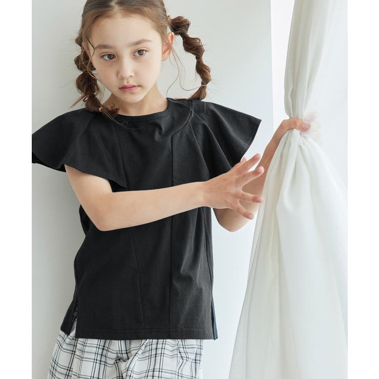 アシンメトリーカットデザイントップス リンクコーデ WEB限定サイズ110cm | ROPE' PICNIC【KIDS】 | 詳細画像3 