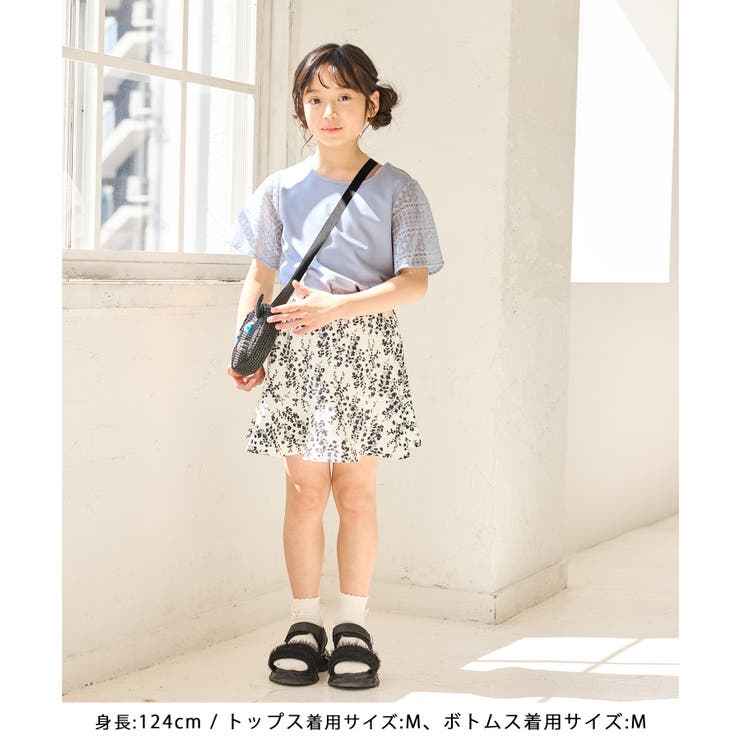 【KIDS キッズ】【UVカット 接触冷感】レースドッキングフレアスリーブトップ… | ROPE' PICNIC【KIDS】 | 詳細画像10 