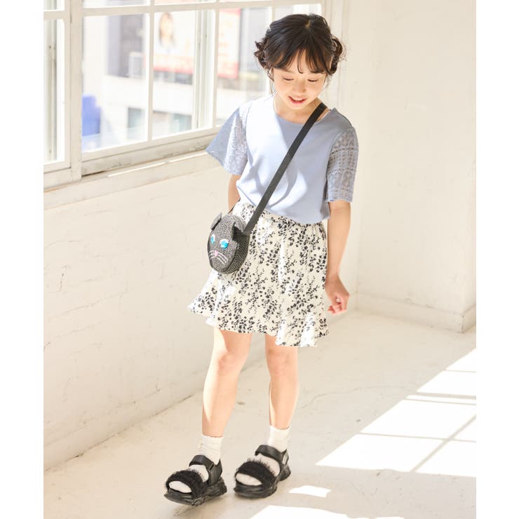 【KIDS キッズ】【UVカット 接触冷感】レースドッキングフレアスリーブトップ… | ROPE' PICNIC【KIDS】 | 詳細画像11 