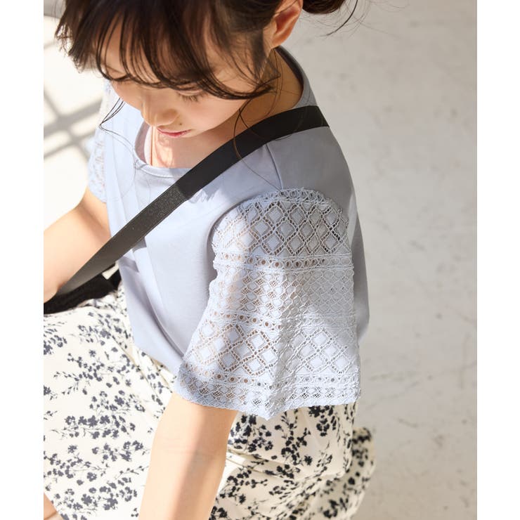 【KIDS キッズ】【UVカット 接触冷感】レースドッキングフレアスリーブトップ… | ROPE' PICNIC【KIDS】 | 詳細画像13 
