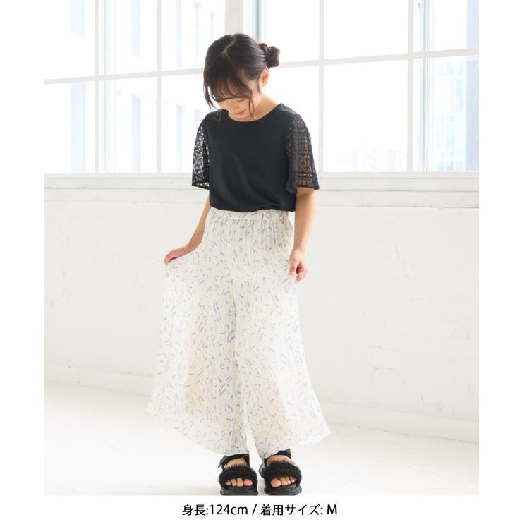 【KIDS キッズ】【UVカット 接触冷感】レースドッキングフレアスリーブトップ… | ROPE' PICNIC【KIDS】 | 詳細画像15 