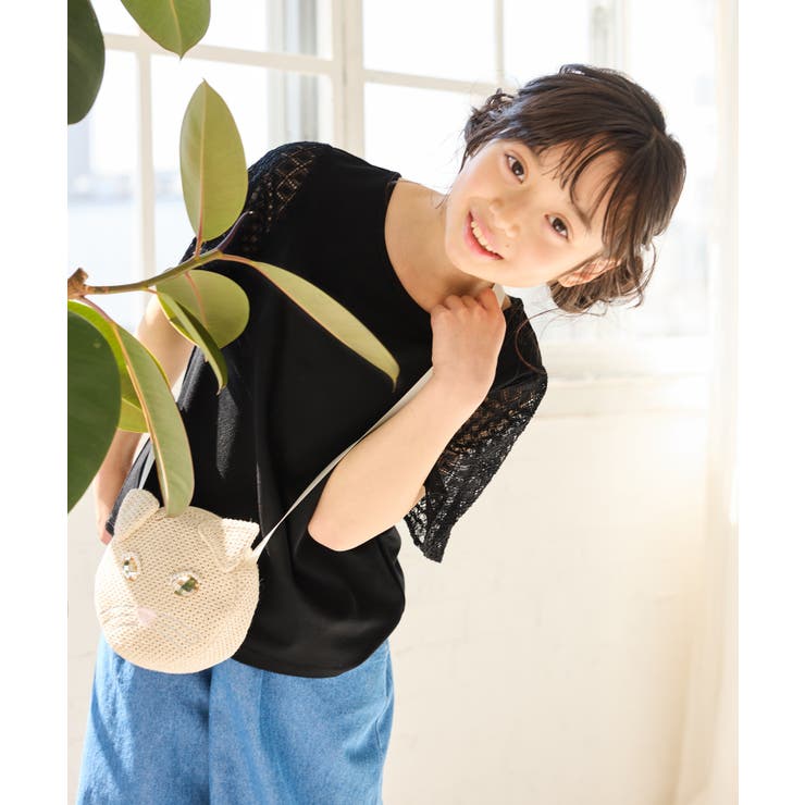 【KIDS キッズ】【UVカット 接触冷感】レースドッキングフレアスリーブトップ… | ROPE' PICNIC【KIDS】 | 詳細画像3 