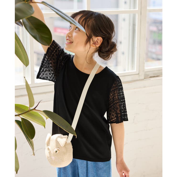 【KIDS キッズ】【UVカット 接触冷感】レースドッキングフレアスリーブトップ… | ROPE' PICNIC【KIDS】 | 詳細画像4 